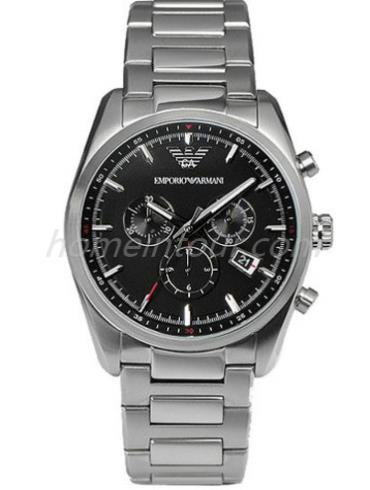 阿玛尼AR6050男表NEW TAZIO系列-银色表带/表径42.5mm