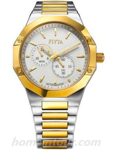 飞亚达GA8198.TWT男表凯旋系列-间金色表带/表径40mm