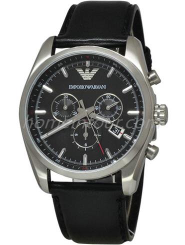 阿玛尼AR6039男表NEW TAZIO系列-黑色表带/表径42.5mm