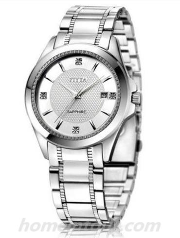 飞亚达GJ096.WWW男表经典系列-银色表带/表径40mm