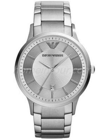 阿玛尼AR2478男表RENATO系列-银色表带/表径43mm