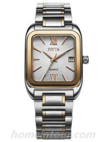 飞亚达G237.MWM男表经典系列-间金色表带/表径32x30mm