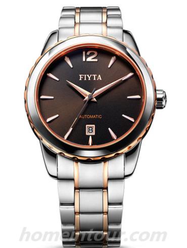 飞亚达GA8120.TBT男表恒昱系列-间金色表带/表径40mm