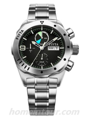 飞亚达GA8596.WBW男表航天系列-银色表带/表径44mm