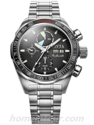 飞亚达GA8370.WBW男表航天系列-银色表带/表径44mm