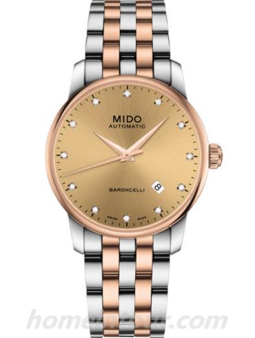 美度M8600.9.67.1男表贝伦赛丽系列-金色表带/表径38mm