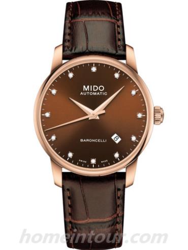 美度M8600.3.64.8男表贝伦赛丽系列-棕色表带/表径38mm