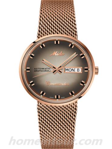 美度M8429.3.23.11男表指挥官系列-金色表带/表径37mm