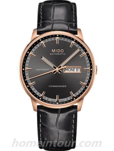 美度M016.430.36.061.80男表指挥官系列-灰色表带/表径40mm