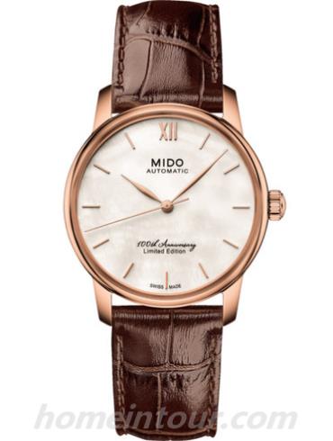 美度M007.236.36.118.00女表贝伦赛丽系列-棕色表带/表径33mm