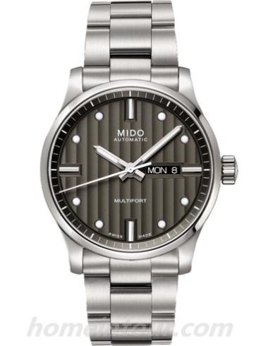 美度M005.430.11.061.80男表舵手系列-银色表带/表径42mm