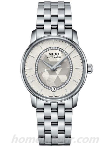 美度 M0072071111600女表-银色表带/表径33mm