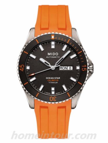 美度M026.430.47.061.00男表海星系列-橙色表带/表径42.5mm