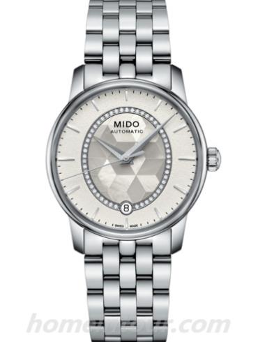 美度M007.207.11.116.00女表贝伦赛丽系列-银色表带/表径33mm