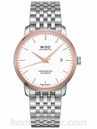 美度M027.408.41.011.00男表贝伦赛丽系列-银色表带/表径40mm