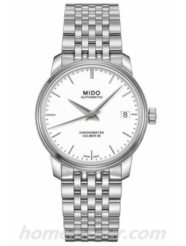 美度M027.408.11.011.00男表贝伦赛丽系列-银色表带/表径40mm