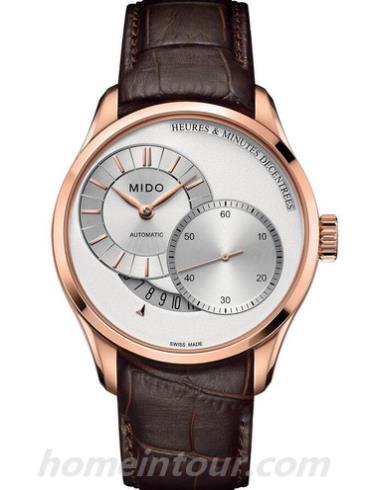 美度M024.444.36.031.00男表布鲁纳系列-棕色表带/表径40mm