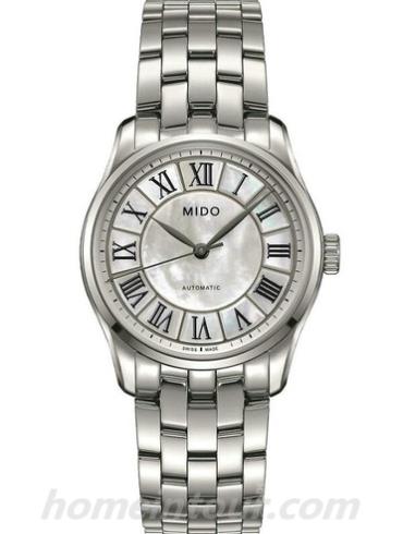 美度M024.207.11.110.00女表布鲁纳系列-银色表带/表径33mm