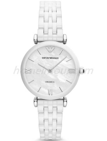 阿玛尼AR1485女表GIANNI T-B 系列-白色表带/表径32mm