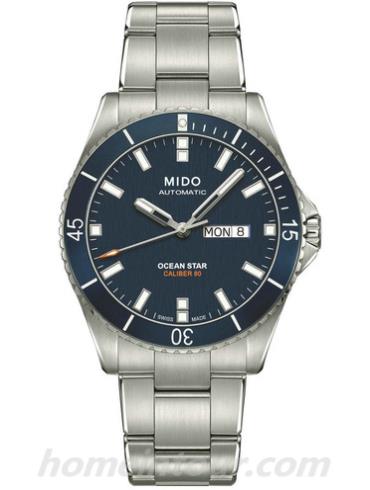 美度M026.430.11.041.00男表海星系列-银色表带/表径42mm