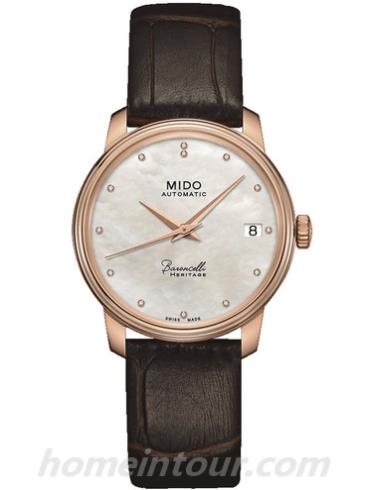 美度M027.207.36.106.00女表贝伦赛丽系列-黑色表带/表径33mm