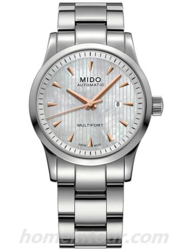 美度M0050071110100女表舵手系列-银色表带/表径31mm