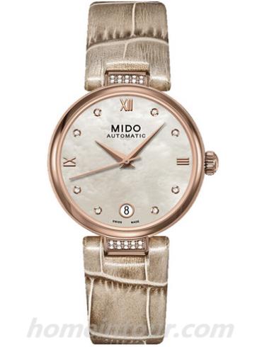 美度M022.207.66.116.12女表贝伦赛丽系列-淡褐色表带/表径33mm