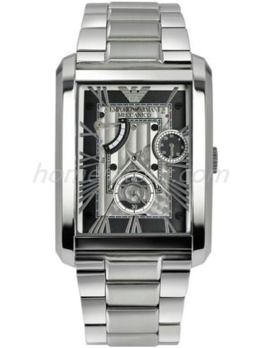 阿玛尼AR4246男表MARCO系列-银色表带/表径&#8211;