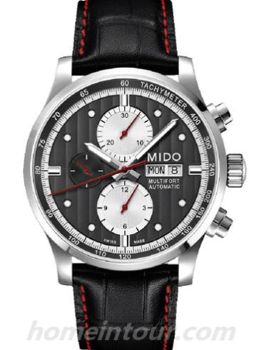 美度M005.614.16.061.22男表舵手系列-黑色表带/表径44mm