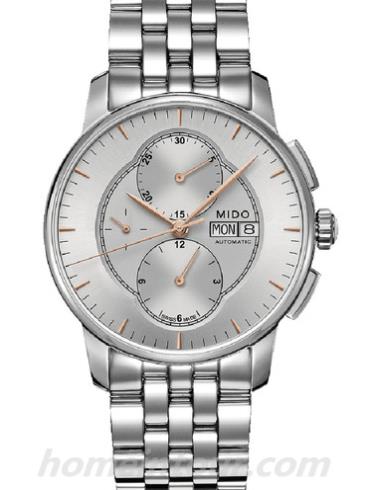 美度M8607.4.10.1男表贝伦赛丽系列-银色表带/表径42mm