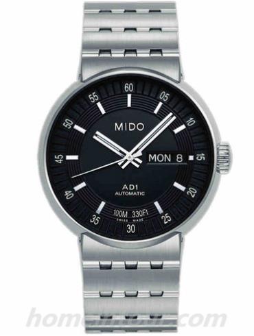 美度M8330.4.18.13男表完美系列-银色表带/表径38mm