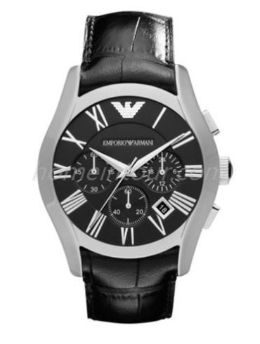 阿玛尼AR1633男表VALENTE系列-黑色表带/表径43mm