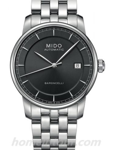 美度M8600.4.13.1男表贝伦赛丽系列-银色表带/表径38mm