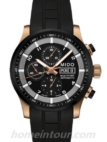 美度M005.614.37.057.09男表舵手系列-黑色表带/表径44mm