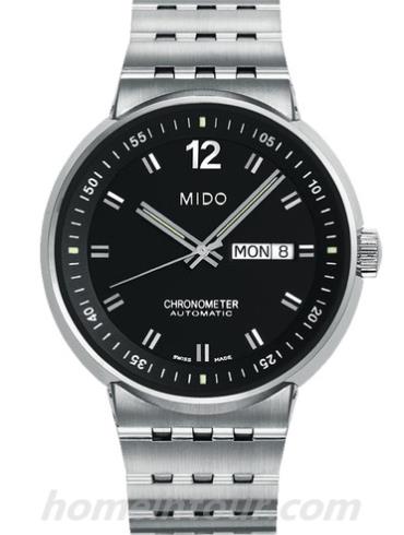 美度M8340.4.C8.11男表长城系列-银色表带/表径42mm