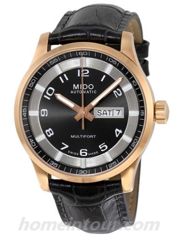 美度M005.430.36.062.52男表舵手系列-黑色表带/表径42mm