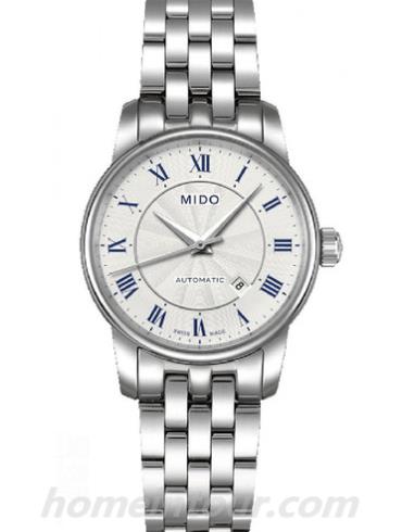 美度M7600.4.21.1女表贝伦赛丽系列-银色表带/表径29mm