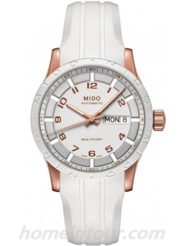 美度M018.830.37.012.00女表舵手系列-白色表带/表径38mm