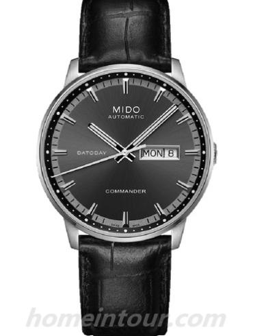 美度M014.431.11.051.00男表指挥官系列-银色表带/表径40mm