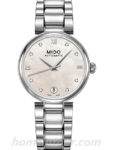 美度M022.207.11.116.10女表贝伦赛丽系列-银色表带/表径33mm