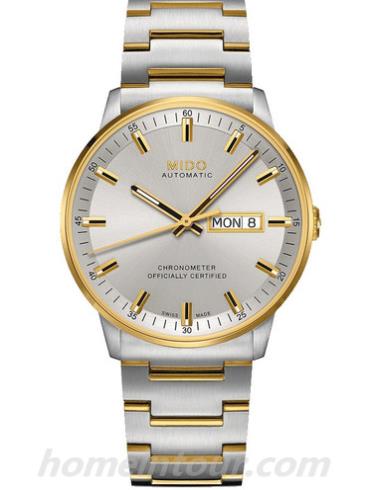 美度M021.431.22.071.00女表指挥官系列-间金色表带/表径40mm