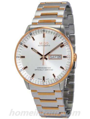 美度M021.431.22.031.00男表指挥官系列-间金色表带/表径40mm