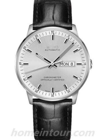 美度M021.431.16.031.00男表指挥官系列-黑色表带/表径40mm