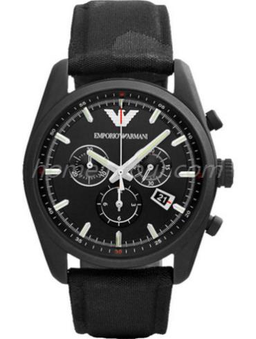 阿玛尼AR6051男表TAZIO系列-黑色表带/表径42.5mm