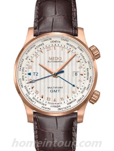 美度M005.929.36.031.00男表舵手系列-棕色表带/表径42mm