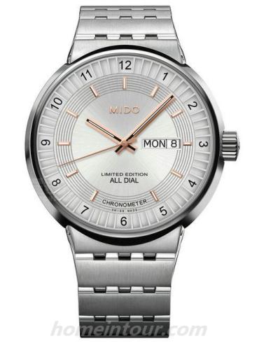 美度M8340.4.12.1男表完美系列-银色表带/表径42mm