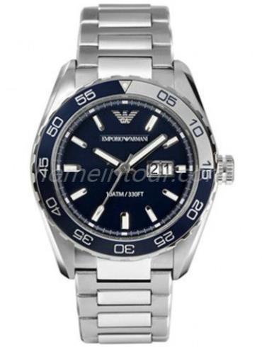 阿玛尼AR6048男表NEW TAZIO系列-银色表带/表径46mm