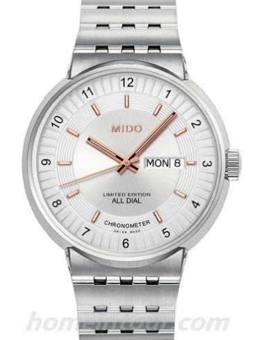 美度M8340.4.12男表完美系列-银色表带/表径42mm