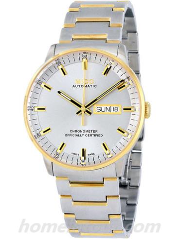 美度M021.431.22.071男表指挥官系列-间金色表带/表径40mm