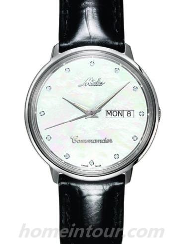 美度M8419.4.19.4女表指挥官系列-黑色表带/表径37mm